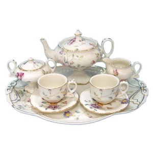 Petite Floral Tea Set for Kids (10 pieces)
